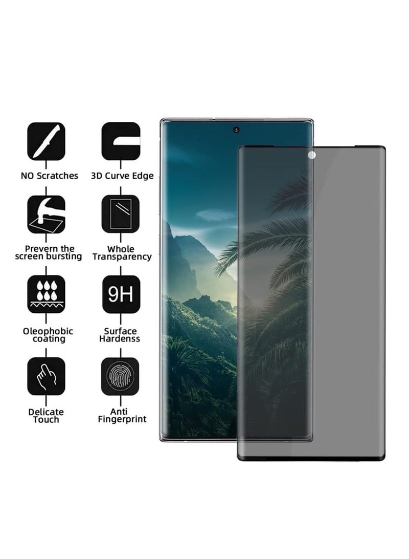 Premium Samsung Galaxy Note 20 Ultra Screen Protector, [5D Touch] Anti Spy 9H Tempered Glass, Edge to Edge Full Cover Screen Protector Anti-Fingerprint Screen Protector - Image 2