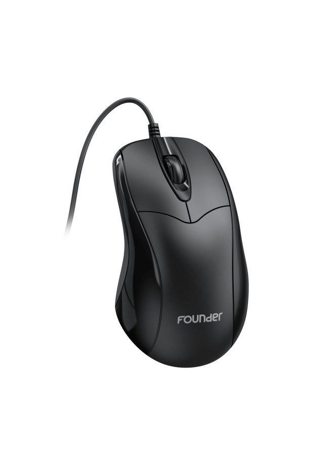 Generic AOC Computer Wired Mouse Business Office Game Home Desktop Notebook USB Mouse Spot Wholesale-Color:Fangzheng M110 Mouse  - Image 1
