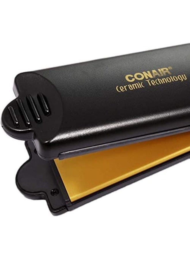 كونير برو Conair Ceramic Instant Heat Hair Straightener, Black Cs19Cme - Image 4