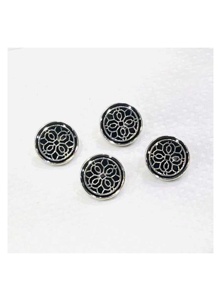 Abrar 8 Set Metal Snap Buttons For Men Saudi Thobe Size 12mm - Image 1