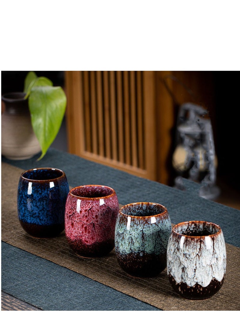 Y&D 4 Piece Set 175ml Patterned Ceramic Coffee Cup  - Image 1