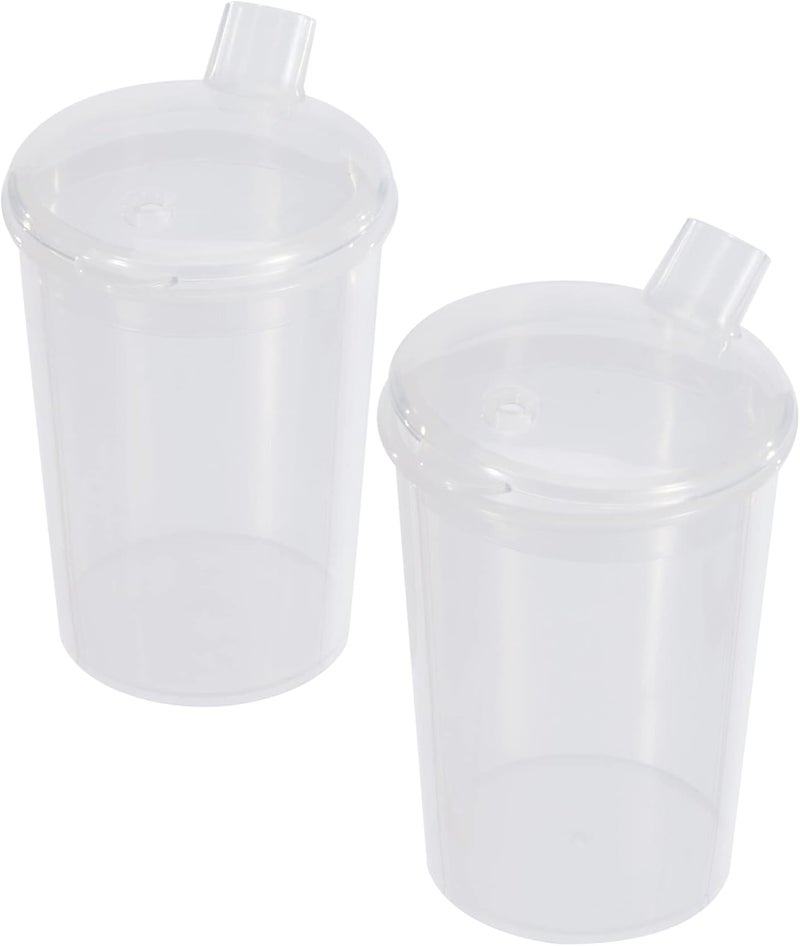 HOMECRAFT Feeding Cup with 8mm Spout Easy Grip Plastic Beaker with Measurement Markings Drinking Aid for Elderly Disabled and Handicapped Users 250ml Dishwasher Safe Safe Liquid Consumption - Image 2