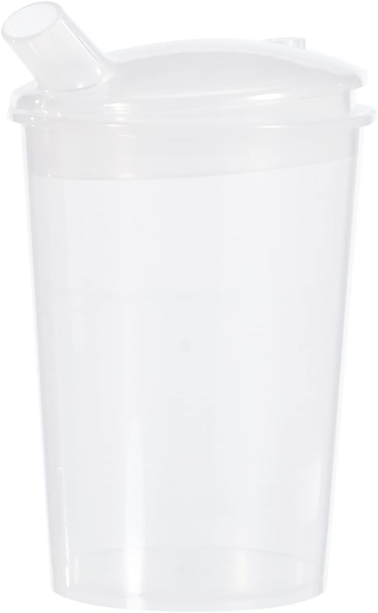 HOMECRAFT Feeding Cup with 8mm Spout Easy Grip Plastic Beaker with Measurement Markings Drinking Aid for Elderly Disabled and Handicapped Users 250ml Dishwasher Safe Safe Liquid Consumption - Image 3