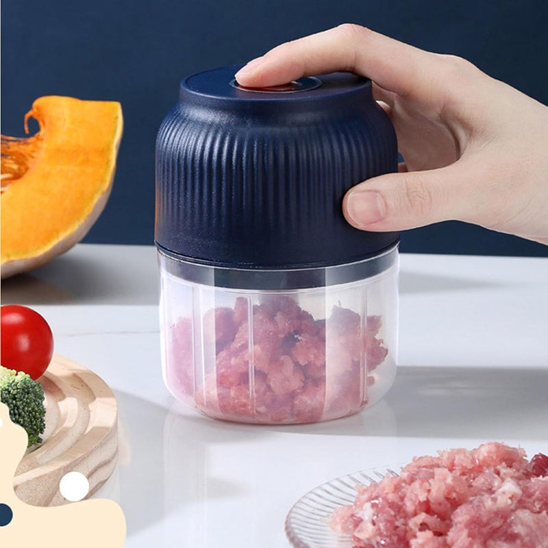 300ml Electric Garlic Choppers USB Meat Grinder Kitchen Tool Food Processors Vegetables Crusher Mincer Machine Crusher - Image 4