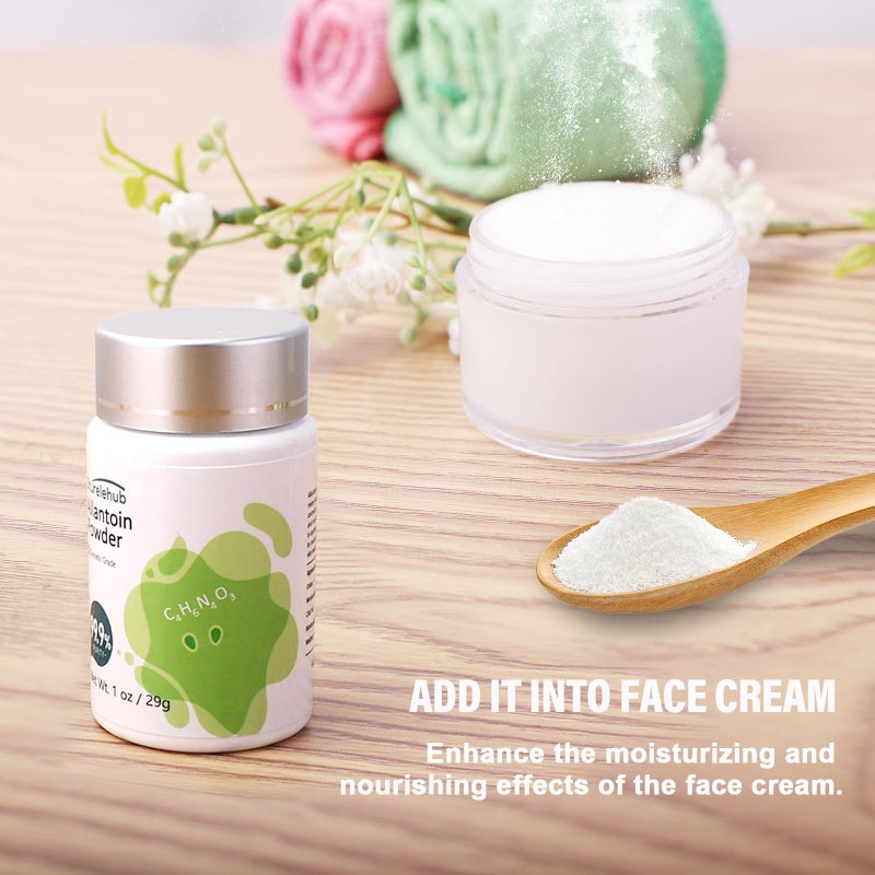 Sturelehub 1 oz Allantoin Powder 99.9% Purity, Cosmetic Grade, DIY Allantoin Emulsion, Cream, Lotion, Masks, Allantoin Helps to Hydrate and Moisturize The Skin - Image 5