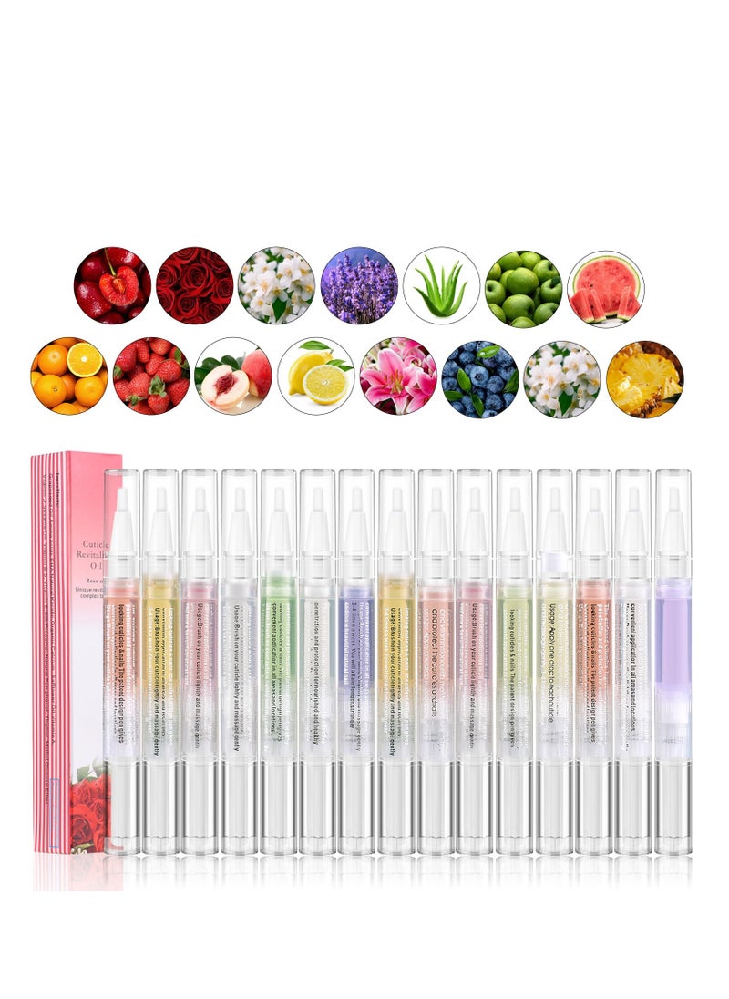 SYOSI Cuticle Oil Pens Nail Nutrition Pen, Nail Cuticle Oil Pen Set with Natural Ingredient, for Preventing Cracking and Drying of Nails  - Image 1