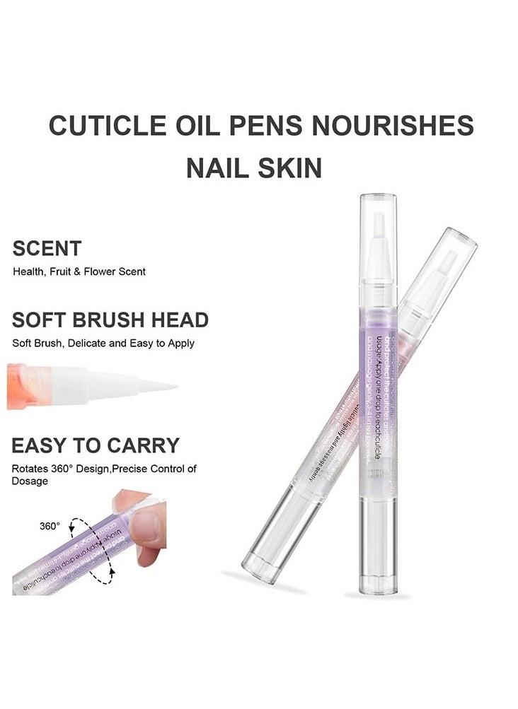 SYOSI Cuticle Oil Pens Nail Nutrition Pen, Nail Cuticle Oil Pen Set with Natural Ingredient, for Preventing Cracking and Drying of Nails  - Image 3