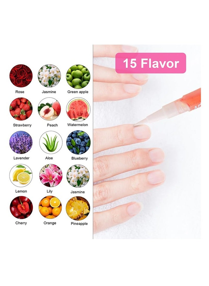 SYOSI Cuticle Oil Pens Nail Nutrition Pen, Nail Cuticle Oil Pen Set with Natural Ingredient, for Preventing Cracking and Drying of Nails  - Image 4