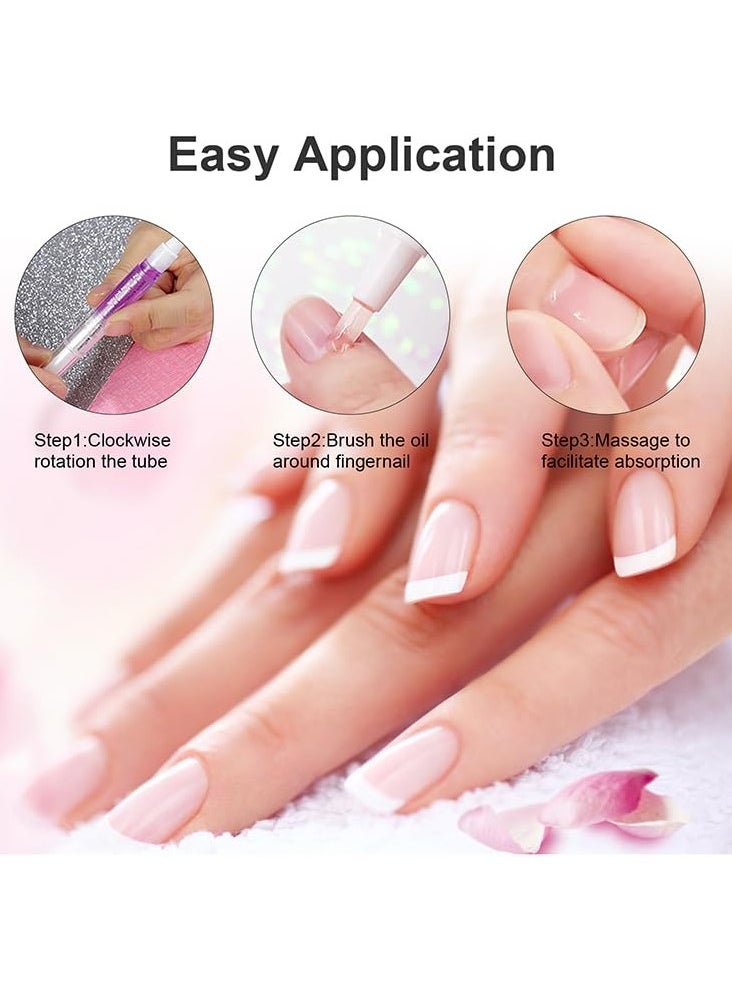 SYOSI Cuticle Oil Pens Nail Nutrition Pen, Nail Cuticle Oil Pen Set with Natural Ingredient, for Preventing Cracking and Drying of Nails  - Image 5