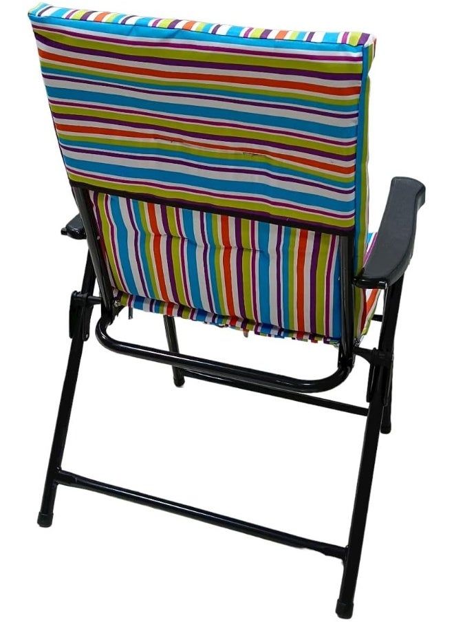 GO2CAMPS Alsaqer Foldable Camping Chair Cushion | كرسي رحلة | Beach Chair Lightweight | Camping Chair With Cushion | Beach Chair | Heavy Quality Picnic Chair | Travel chair | Outdoor Chair | Arabic Sadu Chair  - Image 2