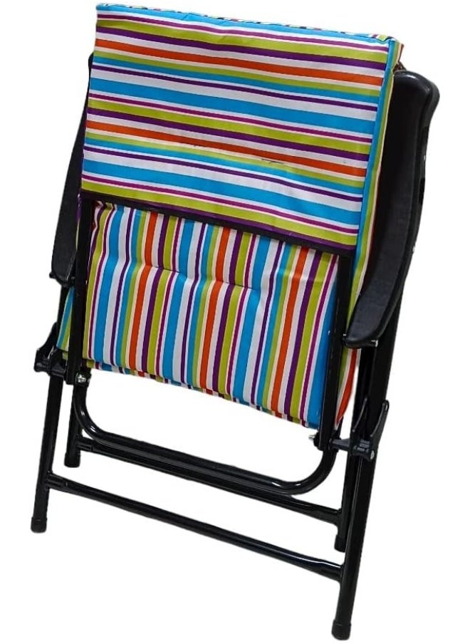 GO2CAMPS Alsaqer Foldable Camping Chair Cushion | كرسي رحلة | Beach Chair Lightweight | Camping Chair With Cushion | Beach Chair | Heavy Quality Picnic Chair | Travel chair | Outdoor Chair | Arabic Sadu Chair  - Image 3