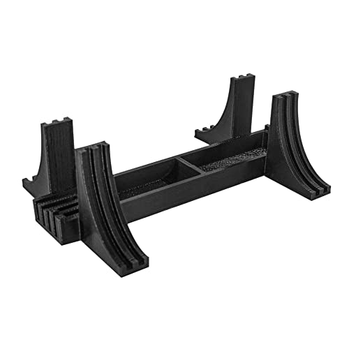 splash n color Black Vertical Display Stand Compatible with PlayStation 2, Stable and Space Saving PS2 Slim Holder, Non Slip Base Vertical Dock, Slim Upright Surface Device Stand - Image 1