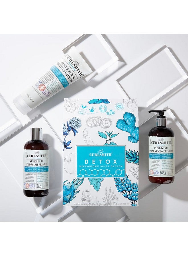 CURLSMITH Detox Kit Vegan Microbiome Scalp System For Any Hair Type (2 X 12 Fl Oz 1 X 8 Fl Oz) - Image 2