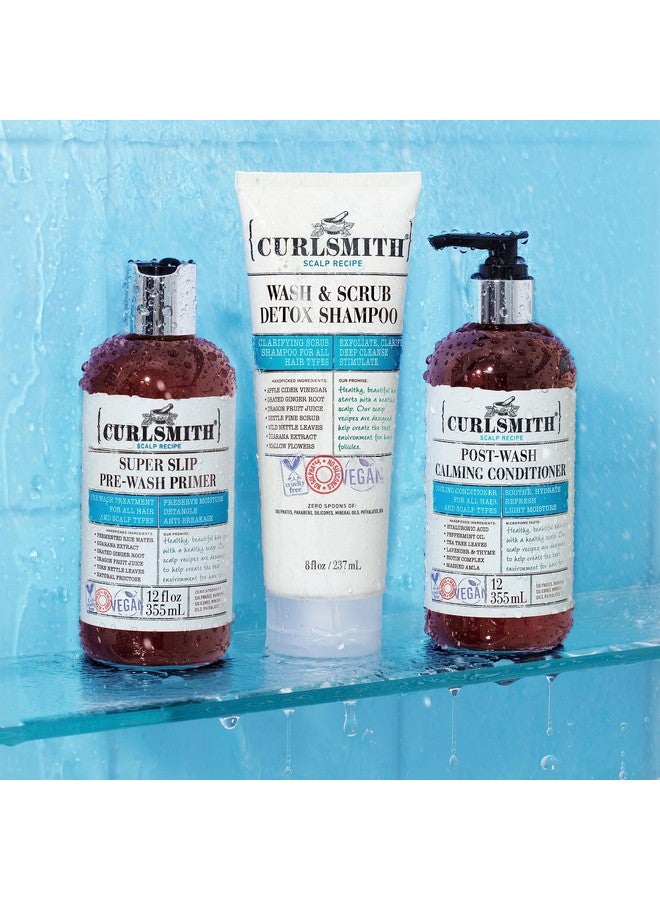 CURLSMITH Detox Kit Vegan Microbiome Scalp System For Any Hair Type (2 X 12 Fl Oz 1 X 8 Fl Oz) - Image 3