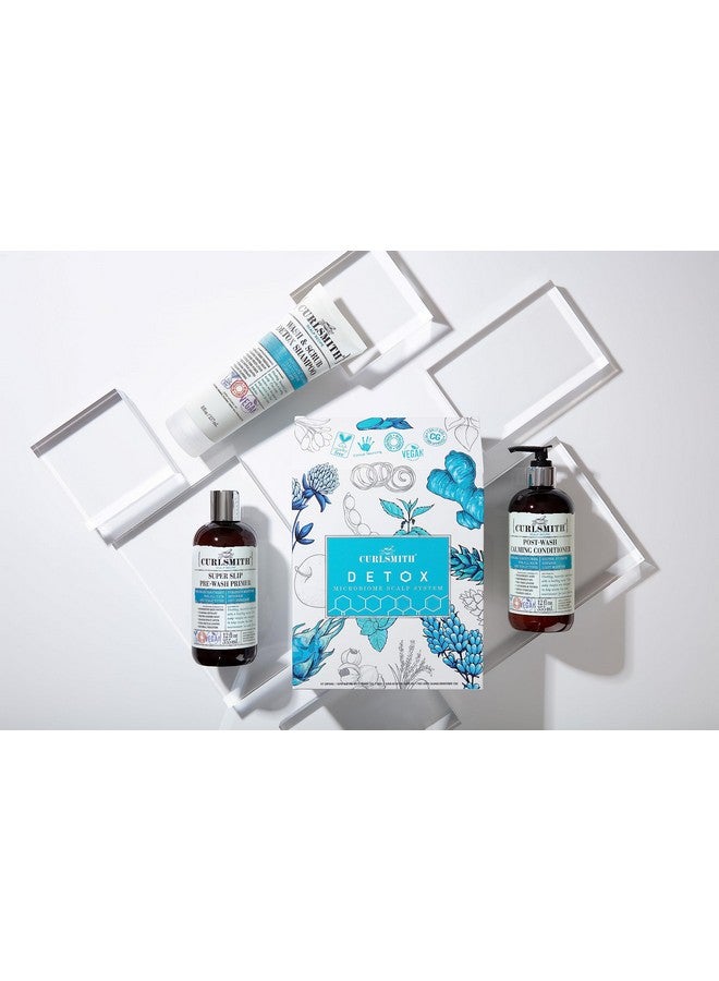 CURLSMITH Detox Kit Vegan Microbiome Scalp System For Any Hair Type (2 X 12 Fl Oz 1 X 8 Fl Oz) - Image 4