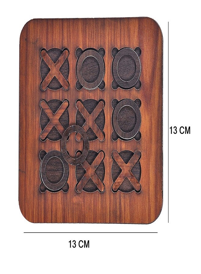 GLNRM Zero Cross Game Wooden Puzzles Toy for Kids - Brain Teaser IQ Board Game for Kids - Non Interlocked Pieces (3 * 3 Zero Cross) - Image 3