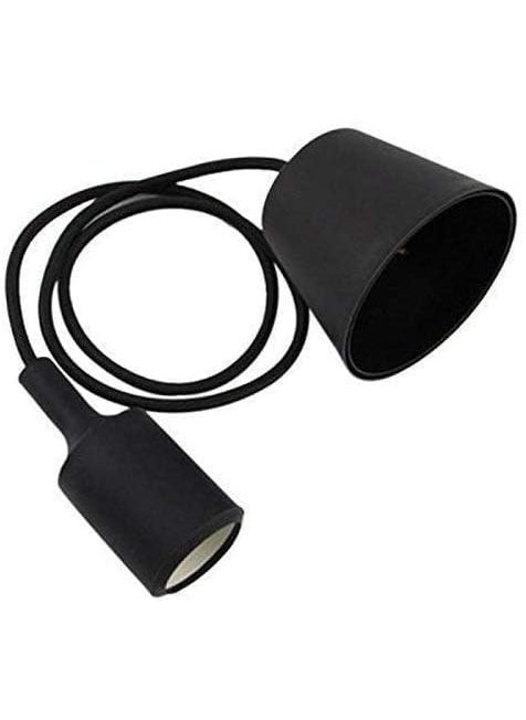 SAWSHIELD SAWSHIELD E27 Silicon Holder Ceiling Lamp for Filament Bulb PACK OF 1BLACK  - Image 5