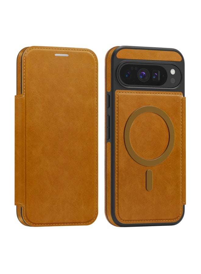حافظة محفظة قلابة مغناطيسية لهاتف جوجل بيكسل 10/9 برو XL، غطاء مقاوم للصدمات مع حجب RFID - Image 1
