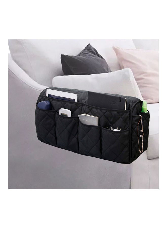 NIBEMINENT Sofa Armrest Storage Bag Grey 23.00 x 4.00 21.00cm - Image 3