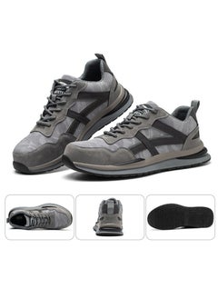 Verci Men Steel Toe Sneakers Safety Shoes Low top Work Shoe with Air Cushion Lightweight Breathable Puncture Proof (40 EUR)  - Image 2