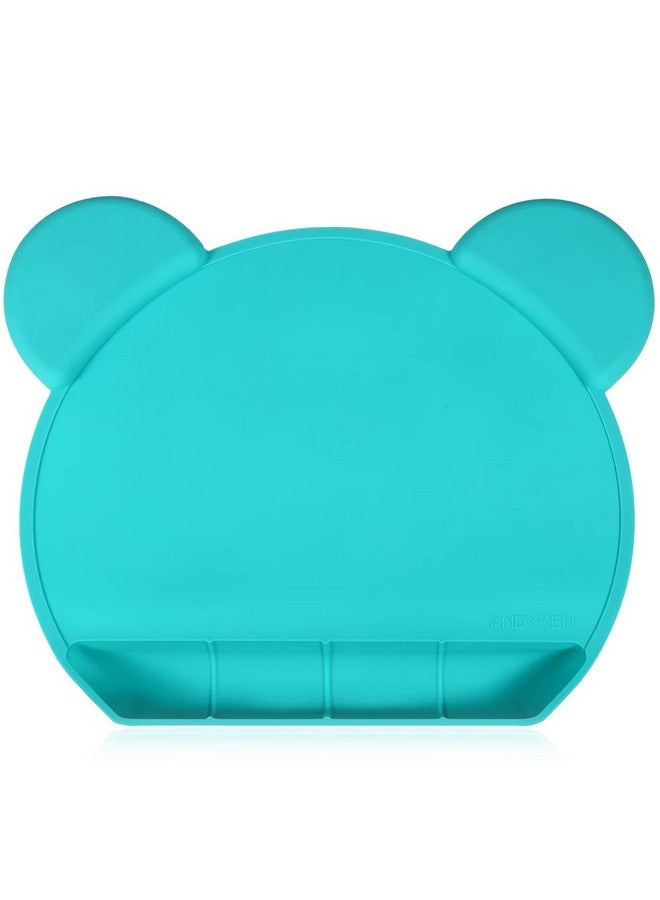 Andyken Silicone Baby Placemat Suction - Kids Placemats with Strong Suction Food Catching for Kids Babies Toddlers Tiny Diner Placemat Roll Up Non Slip Washable Baby Restaurant Mat - Image 1