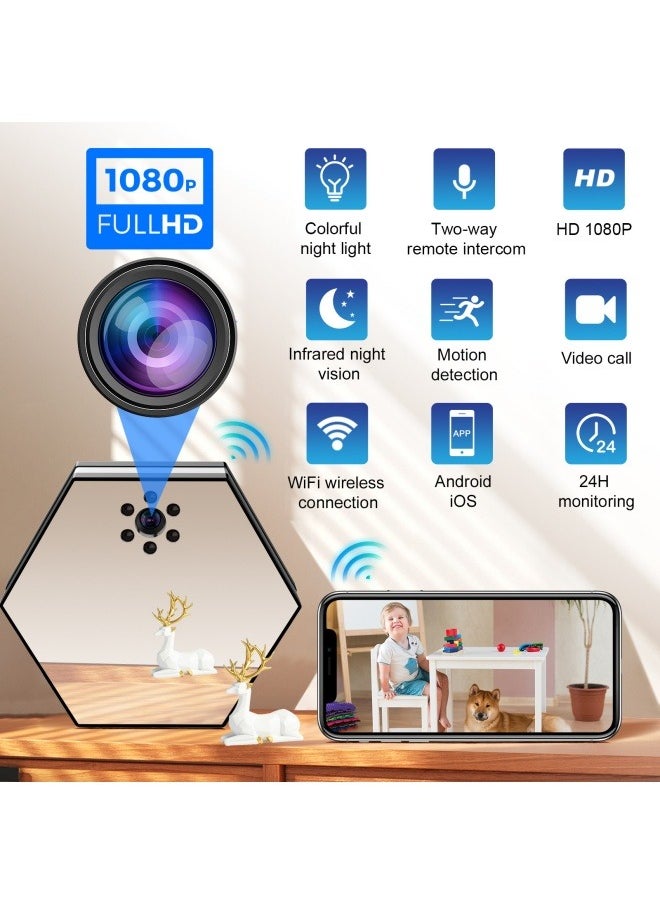 General - High-definition night vision home surveillance camera unplugged remote mobile phone can be connected to indoor security camera - Image 1