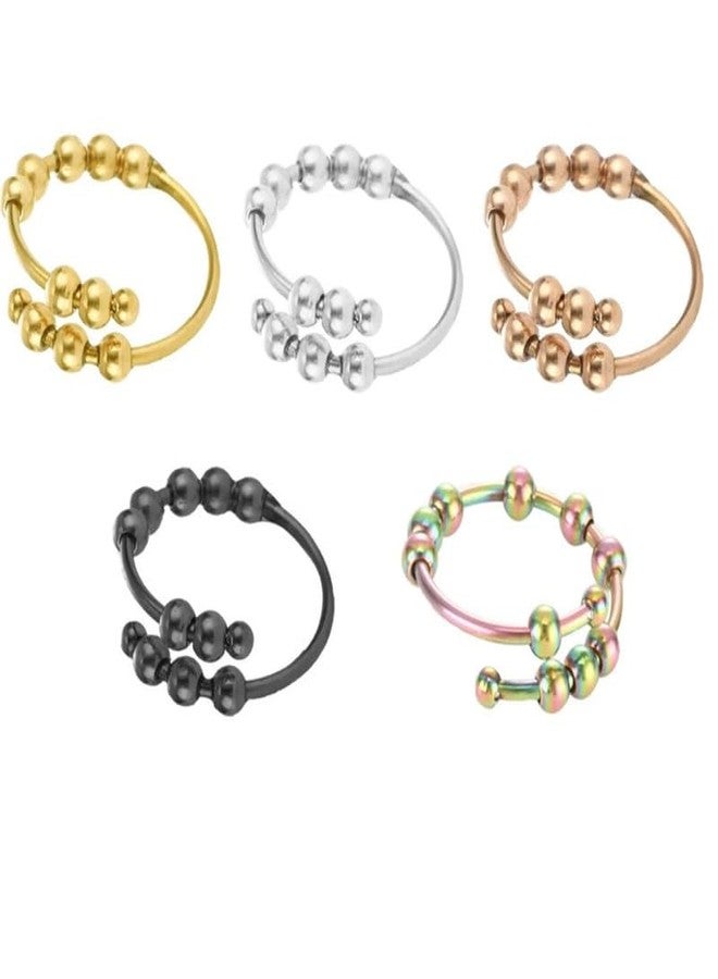 KACHEEG® Titanium Steel Rotating Ring | Adjustable Fidget Ring | Stylish Winding Design for Men & Women - Image 2