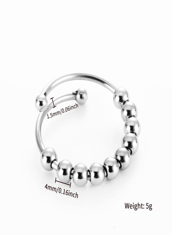 KACHEEG® Titanium Steel Rotating Ring | Adjustable Fidget Ring | Stylish Winding Design for Men & Women - Image 5