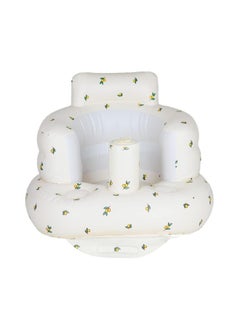 Generic Inflatable Baby Chair, Inflatable Seat for Babies 3 Months and Up, Summer Inflatable Seat for Sitting, Inflatable Baby Floor Seat with Built-in Air Pump  - Image 1