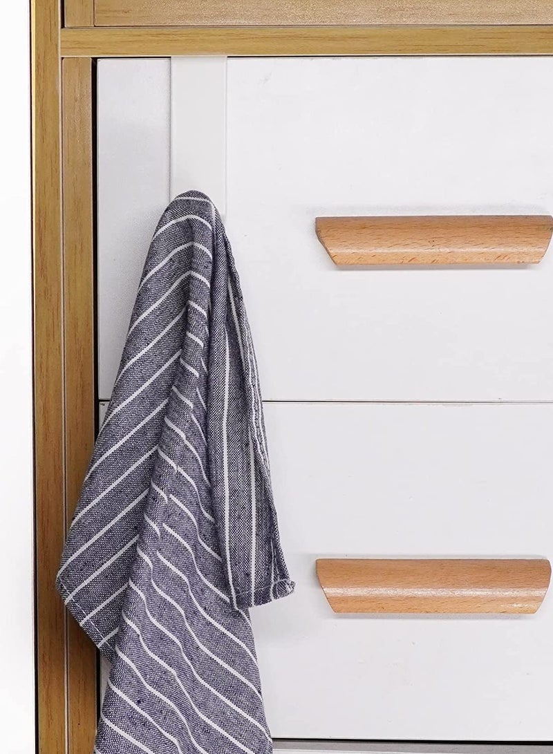 SOLARAE Coat Hooks Over Door Heavy Duty Wooden Colour Towel Hooks Back of Door Hanging Hanger for Clothes Hat Jacket Clothing, 4pack - Image 5