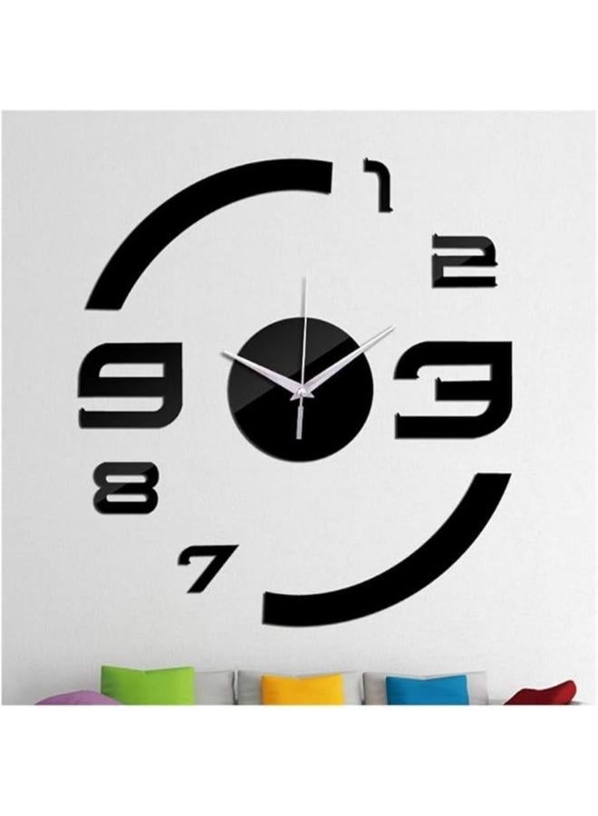 هوم جاليري ملصقات الساعة دائرة مستقبلية مع الارقام - Image 1
