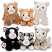 Tezituor 6 Pcs Bulk Kitten Stuffed Animal Set 71 Cute Small Cat Plush Toys Fluffy Kitty Plushies Baby Shower Decor Party Favors Birthday Gifts for Kids Girls Boys - Image 2