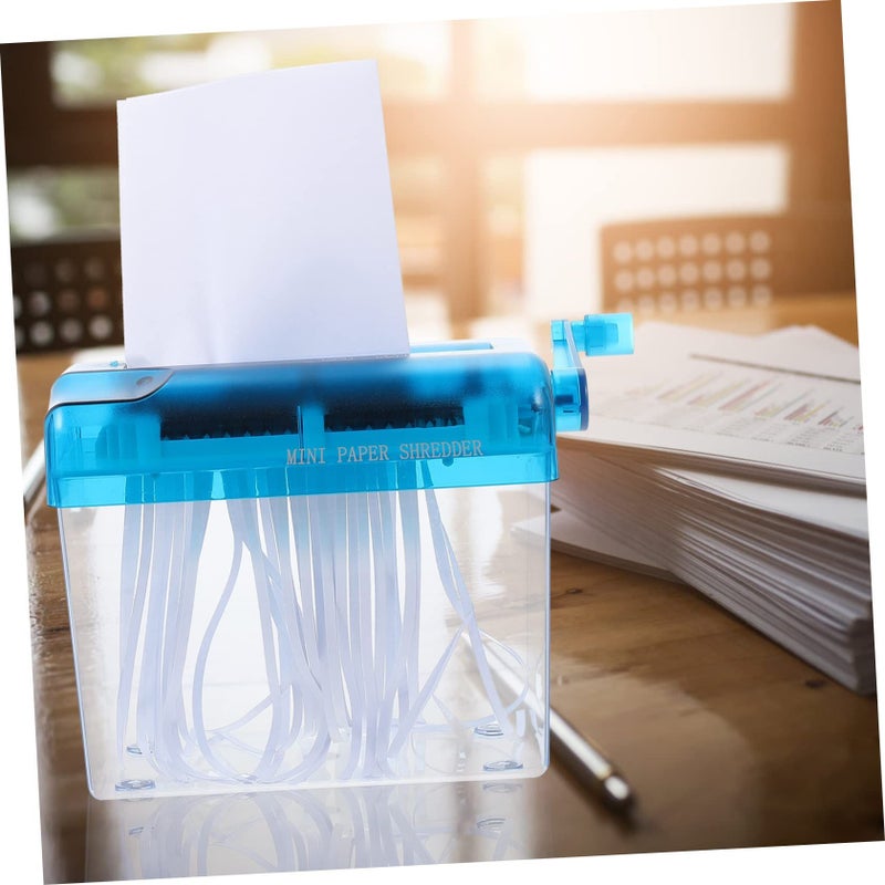 Portable Manual Paper Shredder For Home Office Bills Documents Compact Design Easy Carry - Image 4