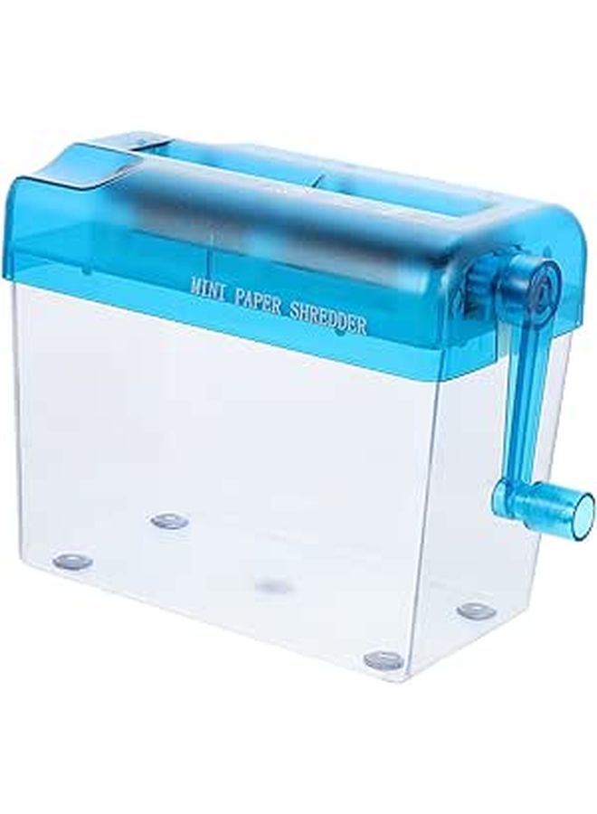 Portable Manual Paper Shredder For Home Office Bills Documents Compact Design Easy Carry - Image 1