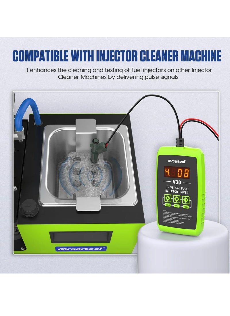 MRCARTOOL MRCARTOOL V30 Car Fuel Injector Tester Cleaner 6 Pulse Modes DIY Cleaning Tool Kit 12V Fuel Injector Flush Cleaner Adapter  - Image 5