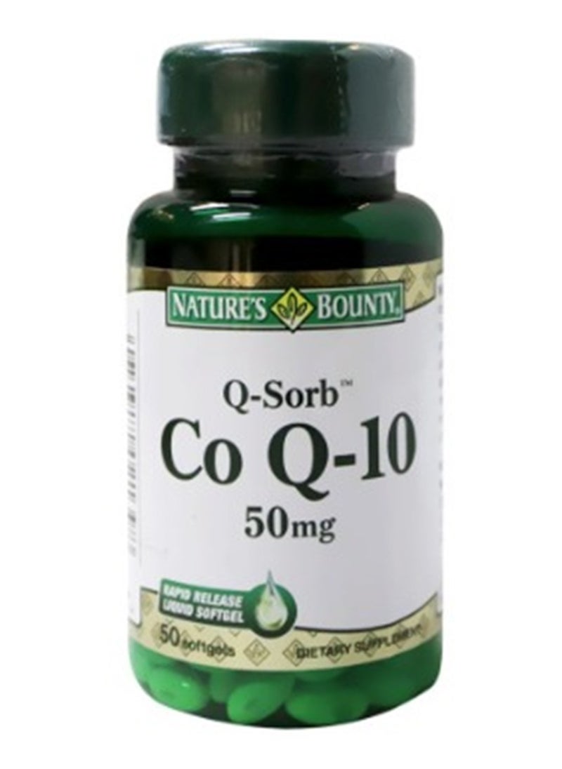 NATURE'S BOUNTY Q-Sorb Co Q- 10, 50Mg - 50 Softgels, Packaging May Vary  - Image 1