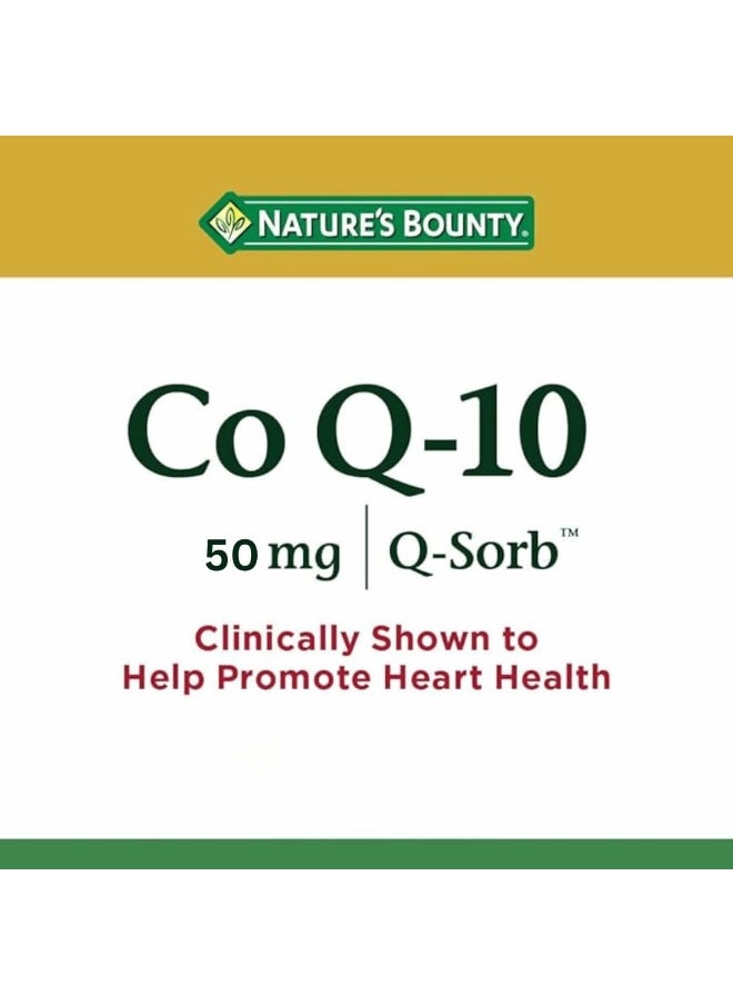 NATURE'S BOUNTY Q-Sorb Co Q- 10, 50Mg - 50 Softgels, Packaging May Vary  - Image 4