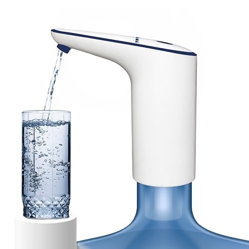 RAMA Handy Pump Automatic Wireless Water Dispenser for 20 Litre Water Can Bottle | Food Grade Faster Pumping Water Pump with USB Rechargeable Battery | 1200mAh Battery Lasts 3 Days on Single Charge - Image 1
