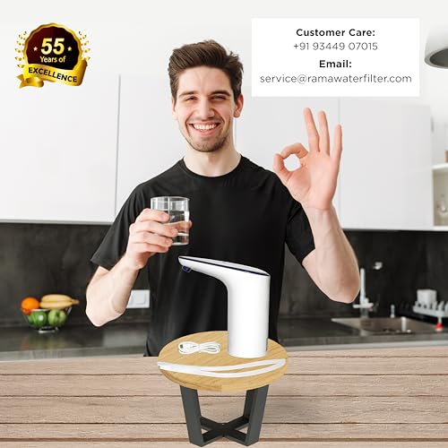 RAMA Handy Pump Automatic Wireless Water Dispenser for 20 Litre Water Can Bottle | Food Grade Faster Pumping Water Pump with USB Rechargeable Battery | 1200mAh Battery Lasts 3 Days on Single Charge - Image 3