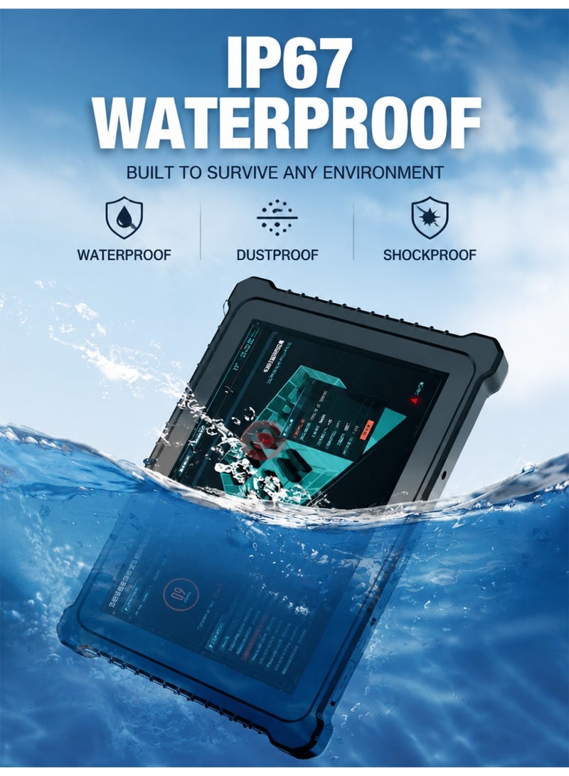 MOLEWHALE Rugged Tablet 10.1 Inch, Intel Celeron N5100, 8GB RAM, 128GB SSD, IP67 Waterproof - Image 5