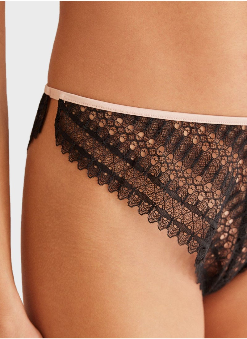 women'secret - Lace Detail Brief - Image 1