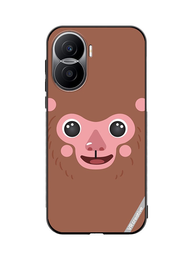 Protective Case Cover For Honor X40i Monkey Cartoon Face Design Multicolour
