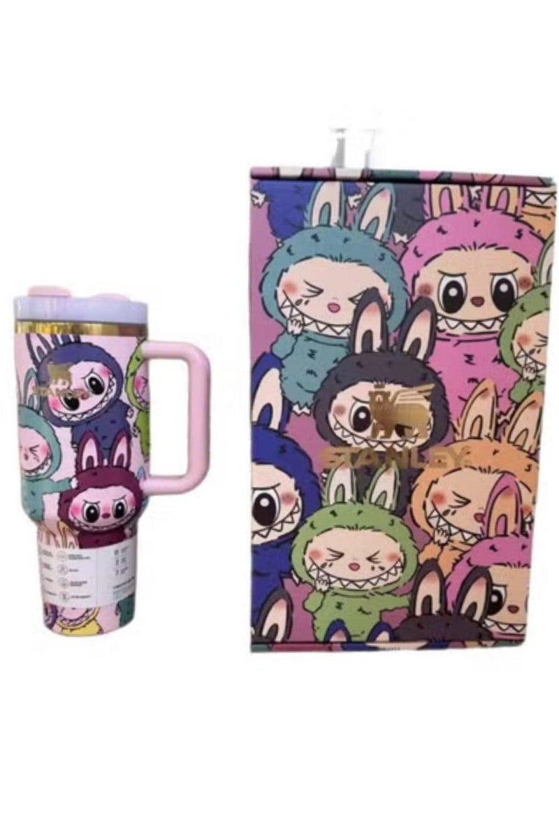 Stanley xLabubu Limited Edition Collab Tumbler-40oz Insulated Travel Cup, Cute Collectible Design - Image 3