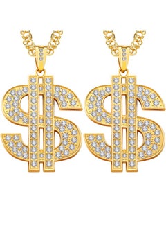 2 Pieces Plated Chain For Men With Dollar Sign Pendant Necklace, Hip Hop Dollar Necklace (Gold,Trendy Style) - pzsku/Z61438152837E5723A508Z/45/_/1735214347/3538e081-50de-42a6-8988-d6b957ea3cf2