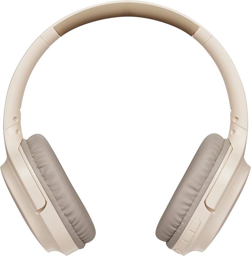 Volkano Pebble Series BT Headphones - Wireless Bluetooth, 24 Hour Playtime, Foldable, FM Radio, Micro SD Slot, Khaki - Image 2