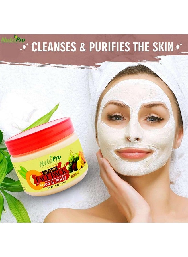 NutriPro Vitamin C Face Pack 300gm, Revitalize Your Skin, Brightening, Hydrating, and Rejuvenating, Suitable for All Skin Types - Image 4