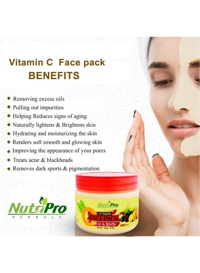NutriPro Vitamin C Face Pack 300gm, Revitalize Your Skin, Brightening, Hydrating, and Rejuvenating, Suitable for All Skin Types - Image 2
