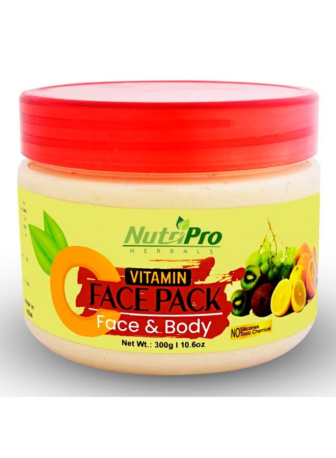 NutriPro Vitamin C Face Pack 300gm, Revitalize Your Skin, Brightening, Hydrating, and Rejuvenating, Suitable for All Skin Types - Image 1