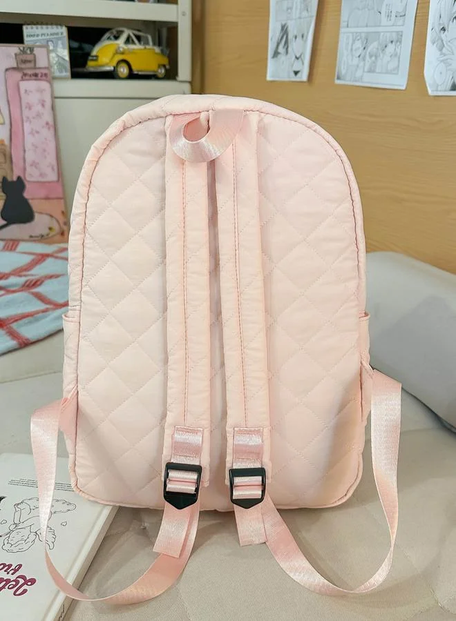 Take Two Pink Quilted Backpack