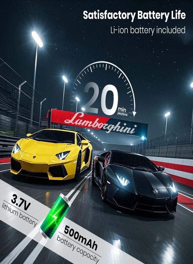 QUN FENG Official Licensed Lamo LP-700 1:18 Scale Remote Control Car for Kids 8-12 Years, RC Car, 2.4GHz Matte Black - Image 3